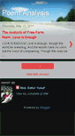 Mobile Screenshot of analysisofpoem.blogspot.com