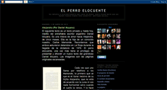 Desktop Screenshot of elperroelocuente.blogspot.com