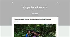 Desktop Screenshot of monyetdaun.blogspot.com