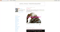 Desktop Screenshot of annawolfphoto.blogspot.com