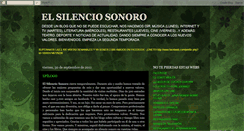 Desktop Screenshot of elsilenciosonoro.blogspot.com