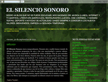 Tablet Screenshot of elsilenciosonoro.blogspot.com