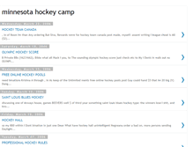 Tablet Screenshot of minnesotahockeycamp.blogspot.com