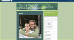 Desktop Screenshot of meanderingsinpeytonplace.blogspot.com