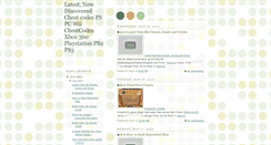 Desktop Screenshot of newcheatcodes.blogspot.com