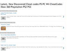 Tablet Screenshot of newcheatcodes.blogspot.com