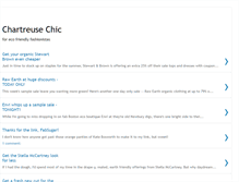 Tablet Screenshot of chartreusechic.blogspot.com