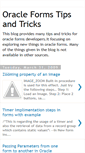 Mobile Screenshot of exploringoracleforms.blogspot.com