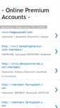 Mobile Screenshot of online-premium-accounts.blogspot.com