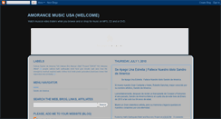 Desktop Screenshot of amorancemusicusa.blogspot.com