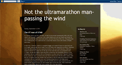 Desktop Screenshot of nottheultramarathonman.blogspot.com