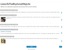 Tablet Screenshot of listentotherhythmsofmylife.blogspot.com