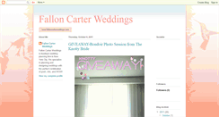 Desktop Screenshot of falloncarterweddings.blogspot.com