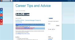 Desktop Screenshot of careeradvice-jobs.blogspot.com