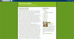 Desktop Screenshot of linusletters.blogspot.com