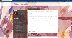 Desktop Screenshot of jenamaclean.blogspot.com