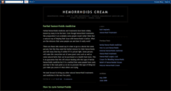 Desktop Screenshot of hemorrhoidscream.blogspot.com