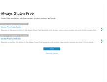 Tablet Screenshot of alwaysglutenfree.blogspot.com