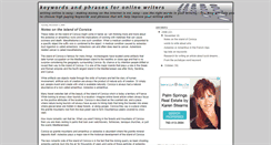 Desktop Screenshot of keywords-and-phrases.blogspot.com