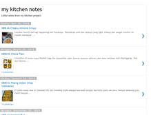 Tablet Screenshot of mykitchennotes.blogspot.com