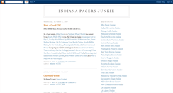 Desktop Screenshot of indianapacersjunkie.blogspot.com