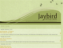 Tablet Screenshot of jaybirdproductions.blogspot.com