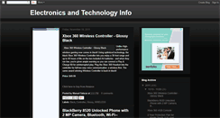 Desktop Screenshot of electronicstechnologyinfo.blogspot.com
