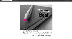 Desktop Screenshot of bitacoradeunideal.blogspot.com