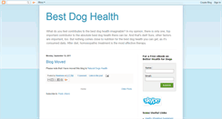 Desktop Screenshot of bestdoghealth.blogspot.com