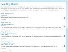 Tablet Screenshot of bestdoghealth.blogspot.com