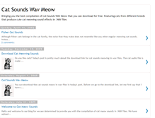Tablet Screenshot of cat-sounds-wav-meow.blogspot.com