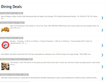 Tablet Screenshot of diningdeals.blogspot.com