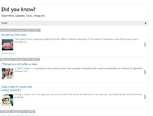 Tablet Screenshot of did-you-know-page.blogspot.com