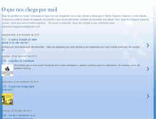 Tablet Screenshot of oquenoschegapormail.blogspot.com