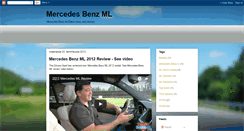 Desktop Screenshot of mercedesbenzml.blogspot.com