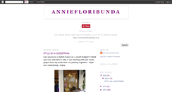 Desktop Screenshot of anniefloribunda.blogspot.com