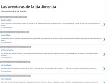 Tablet Screenshot of lasaventurasdelatiajimenita.blogspot.com