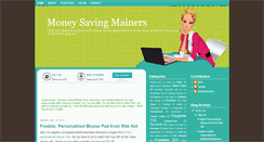 Desktop Screenshot of moneysavingmainers.blogspot.com