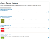 Tablet Screenshot of moneysavingmainers.blogspot.com