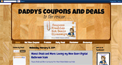 Desktop Screenshot of daddyscouponsandeals.blogspot.com
