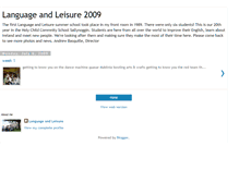Tablet Screenshot of languageandleisure2009.blogspot.com