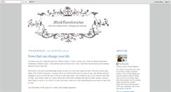 Desktop Screenshot of iblinkthereforeiam.blogspot.com