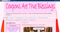 Desktop Screenshot of couponsaretrueblessings.blogspot.com