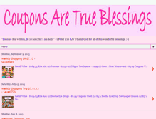 Tablet Screenshot of couponsaretrueblessings.blogspot.com