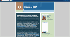 Desktop Screenshot of llibertats2007.blogspot.com