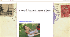 Desktop Screenshot of escritoresnovelesorg.blogspot.com