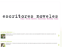 Tablet Screenshot of escritoresnovelesorg.blogspot.com