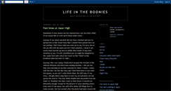 Desktop Screenshot of lifeintheboonies.blogspot.com