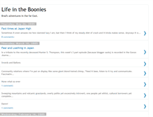Tablet Screenshot of lifeintheboonies.blogspot.com