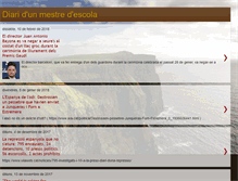 Tablet Screenshot of diaridunmestredescola.blogspot.com